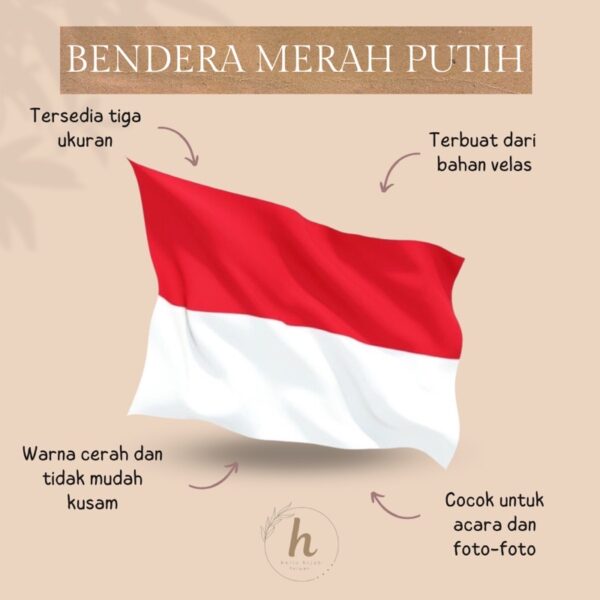 Bendera Indonesia/Bendera Merah Putih Ukuran 120x80 cm