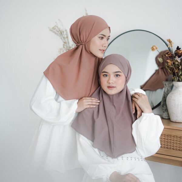 Khimar Tali/Bergo Aisyah/ Hijab Instan/Kerudung Instan