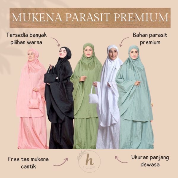 Mukena Parasit Dewasa/Mukna Travelling Free Tas